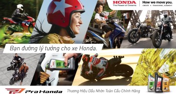 Pro Honda Thương Hiệu dầu nhờn cho xe Honda