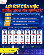 MUA XE THÁNG 5 – LƯU NGAY LỊCH BẢO DƯỠNG 3 NĂM!