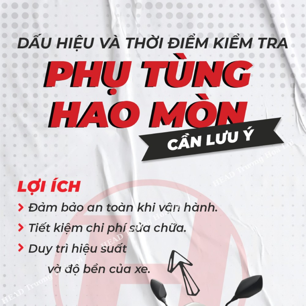 ĐỪNG CHỦ QUAN VỚI PHỤ TÙNG HAO MÒN