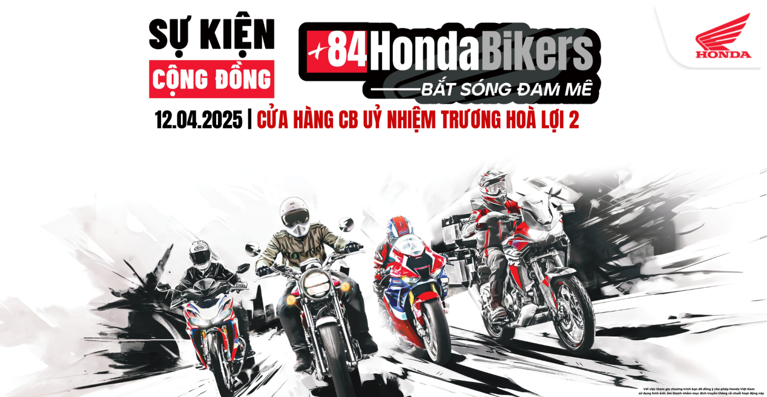 CÙNG HÒA NHỊP CỘNG ĐỒNG +84 Honda Bikers - Bắt sóng đam mê
