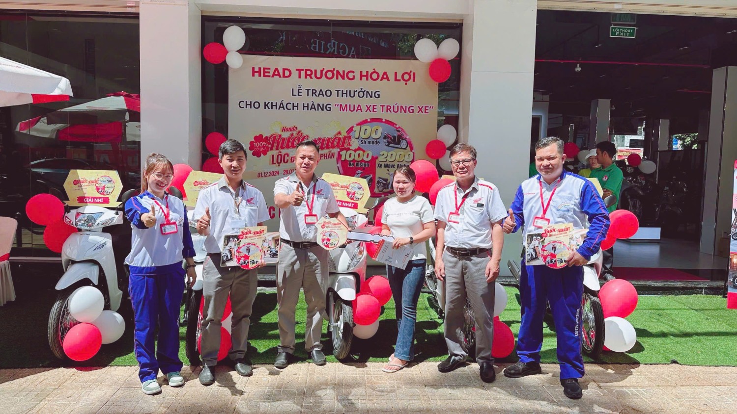 Lễ trao thưởng "Honda rước xuân - Lộc đến muôn phần"